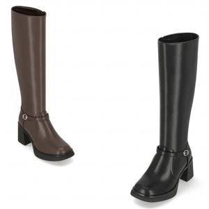 인텐스 여성 버클 스트랩 플랫폼 롱부츠 7cm LCWL01I54V