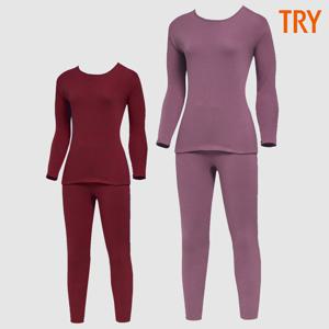 여성 한파내복 방한내의 극세사 기모내복 겨울 보온내의 세트
