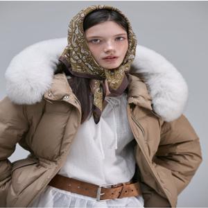 [구스]사가퍼 드로우스트링 야상형 구스 다운 PR4NZ081