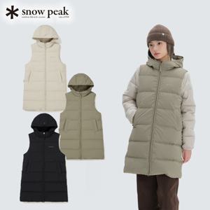 여성 후드 중기장 경량 다운 베스트 S24WWGDV65 캠핑철