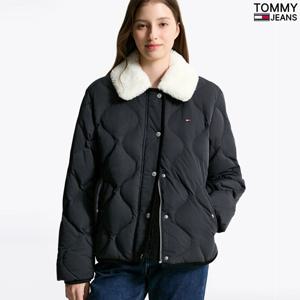 타미진 여성 쉐르파 탈착 코듀로이카라 덕다운 퀼팅점퍼 T32F6QJC21TWL1-B