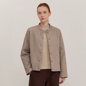 [최초가 219000원] 쉐브런 퀼팅 숏 자켓_PDJKW125016