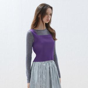 [최초가 79000원] 스퀘어 네크라인 크롭 티셔츠_LPTSF123010