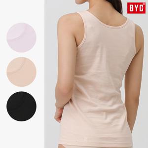 여성순면런닝 실켓 40수 순면 베이직 여자면100런닝 1매