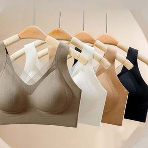 4매 세트구성 소프트캡 브라나시탑 심리스 속옷 부드럽고 편안한 언더웨어