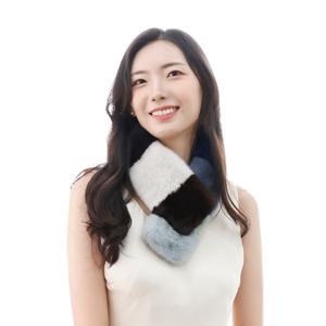 [최초가 12만원] 코펜하겐퍼 휘메일 양면 컬러믹스 밍크머플러 국내제작(WMF102) 국내생산 본사직영