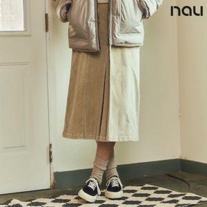 [나우] 1NUSKW3501_BE W GD코듀로이스커트 BEIGE