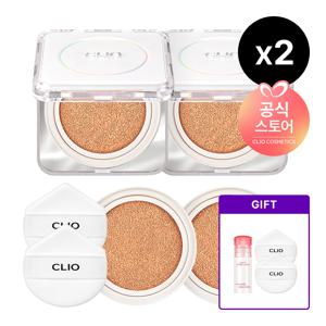 [CJ단독]킬커버 파운웨어 쿠션 디오리지널 기획세트[본품+리필]x2 [사은]크리스탈글램틴트미니(랜덤)+퍼프2매