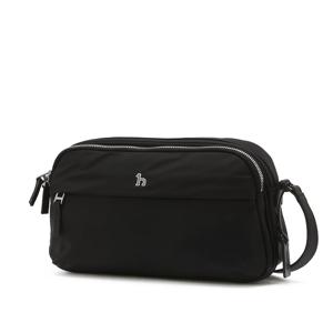 [인기신상]HJBA6E710BK_남여공용 나일론 로고 지퍼크로스백 도난방지