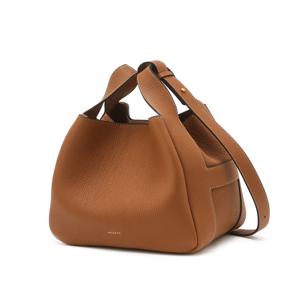 [인기신상]HIBA6E311W2_여성 브라운 로고포인트 소가죽 토트백