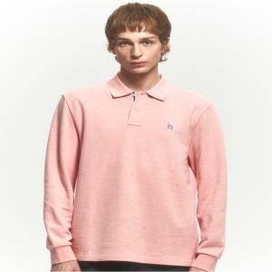 남성 [[24FW]] HZTS4D431P1 [아이코닉] 핑크 긴팔 피케 카라 티셔츠