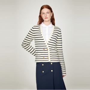 타미힐피거 브레튼 골드 버튼 가디건 (T22E7KCD050WT104R)