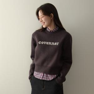 [택가: 109,000원] 우먼 쿠퍼로고 니트 Purple CO2504KT70