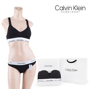 캘빈클라인 언더웨어 CK 여성 코튼 브라+팬티 속옷 선물세트 QF1654+F3787