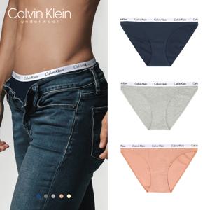캘빈클라인 언더웨어 여성 팬티 3장 세트 코튼 립 비키니 QP3266O