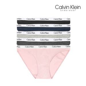 캘빈클라인 언더웨어 여성 팬티 5장 세트 속옷 코튼 QP3281O-401