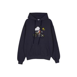 남여공용 브러쉬드 플리스 280GR 후드 티셔츠 LSW 네이비 SS25UFC3013043