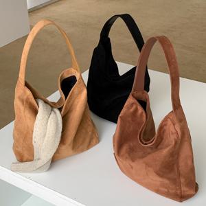 [브리치]  / 제니아 스웨이드 빅 숄더백 (3color)