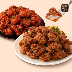 홍석천 이원일 닭강정 250g 간장 3팩+양념 3팩 순살치킨