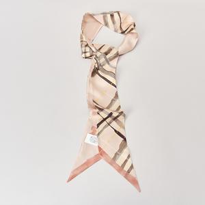 버버리 스키니 리버시블 체크 실크 스카프 8102101