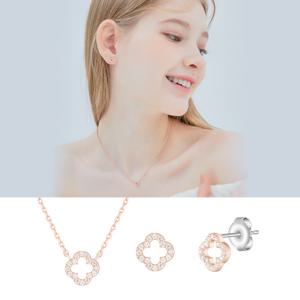 [제이에스티나] LALA J 목걸이+귀걸이 세트_SET-JJLJNQ1BF344SR420+JJLJEQ1BF344SR000