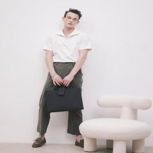 [LOUIS BRIDGE][15인치 노트북 수납] DBBA4F601BK 블랙 DD 패턴 서류가방