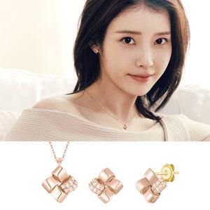 [제이에스티나] [아이유 PICK] J.Weave 14K 목걸이+귀걸이 세트_SET-J0-1206