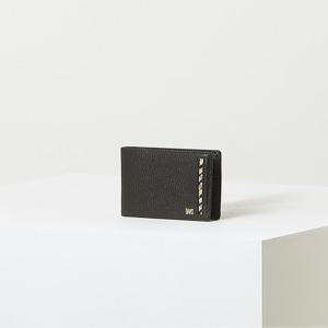 [선물포장+쇼핑백]브라운 라인배색 소가죽 반지갑 DBWA5F914W3