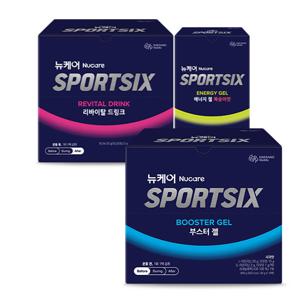 [본사직영] 뉴케어 스포식스 부스터 젤 1EA + 에너지젤 복숭아맛 1EA + 리바이탈 드링크 1EA