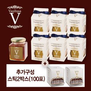 [굿라이프PICK]바실리사유기농로얄제리감로꿀 7병+허니스틱100포