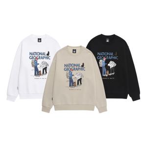 N254USW901 트레져 컨셉 크루 그래픽 기모 맨투맨 3종택 1