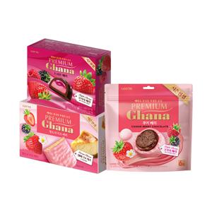 프리미엄 가나 딸기 3종 3개 혼합구성(트리플 베리,쿠키 베리 쉐어팩,랑드샤 치즈베리)