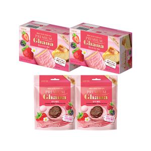 프리미엄 가나 쿠키 베리 67g x2개+랑드샤 치즈 베리 91g x2개