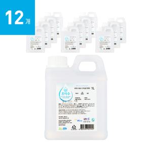 조이수 초순수 3차 살균 정제수 증류수 1리터 12개 1박스 지게차 배터리 화장품 의료용 가습기 냉각수