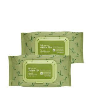 더 촉촉 그린티 노-워시 클렌징 티슈 200매