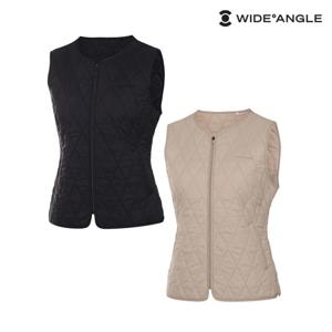 여성 VA 패딩 퀼팅 라운드 풀오픈 베스트 L WWU23691 (정상가:139,000)