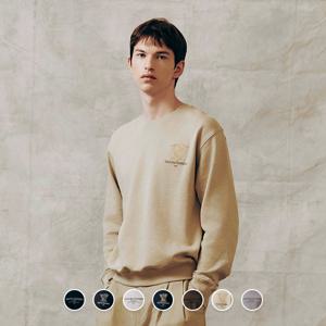 024921 언브러시드 테리 프린트 맨투맨