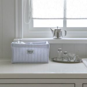 롤리 누빔 패브릭 바스켓