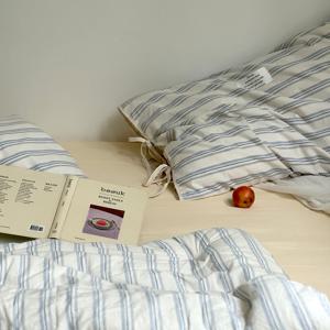 파라다이스 스트라이프 스트링 리본 베개커버 (50x70)