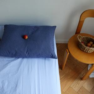 랑데뷰 포에마 체크 지퍼 베개커버