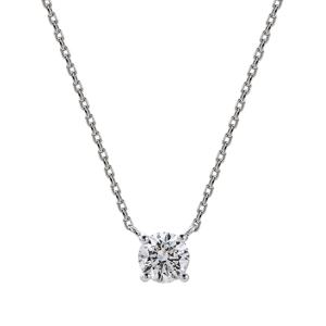 14K 랩다이아5부 4프롱목걸이 (감정서 미제공)