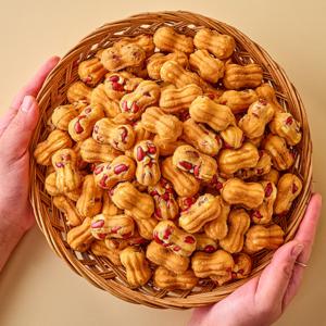 [대구명물] 요즘 핫한! 대구 서문시장 명물 땅콩 듬뿍! 대왕 땅콩빵 대용량 90개입!