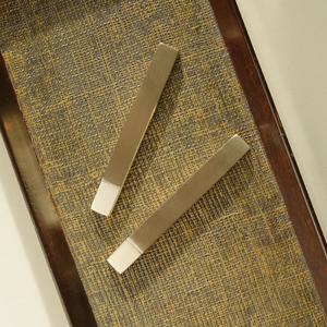 방짜유기 유기 투톤 수저받침 2P