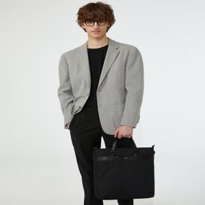 헤지스 액세서리 남성 [[24FW]] WUBA4F357BK [스테디셀러] [강력추천] 블랙 가죽배색 원단 토트