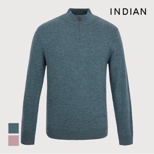 [INDIAN] 울 솔리드 하프반집업_MITBH4WB106