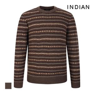 [INDIAN] 노르딕 풀패턴 라운드 니트_MIUBR4W9391