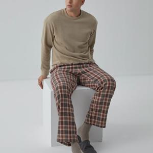 3종택1 면 100 피치기모 잠옷바지 남성 이지 하의 BHMEBA01