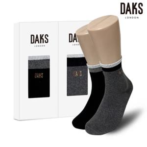 양말 남성 2족 선물세트 컴캐중목 투톤링글 25320