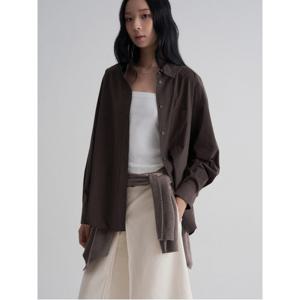 온고잉 오버핏 셔츠 - 브라운 (325864LY1D)