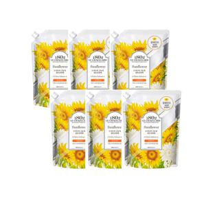 르샤트라 실내건조 유연제 선플라워 1.6L 리필 6개입 농축섬유유연제